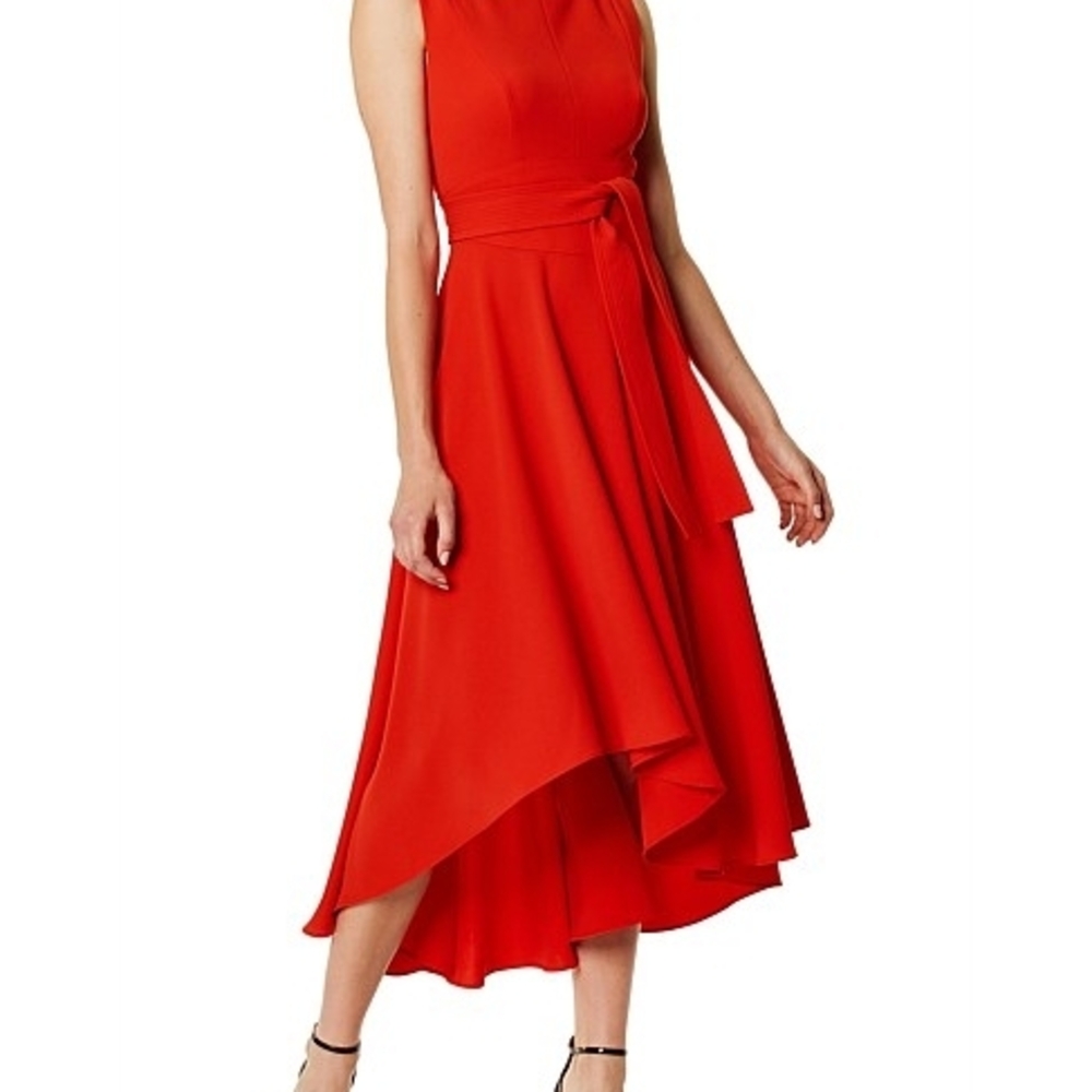 Karen Millen Vibrant Red High-Low Dress